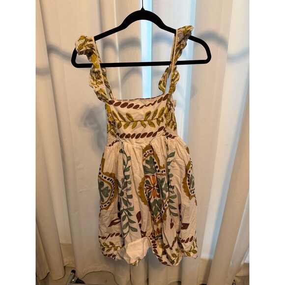 Anthropologie Ruffle-Sleeve Square-Neck Mini Dress Size Small SOLD OUT - Picture 3 of 7